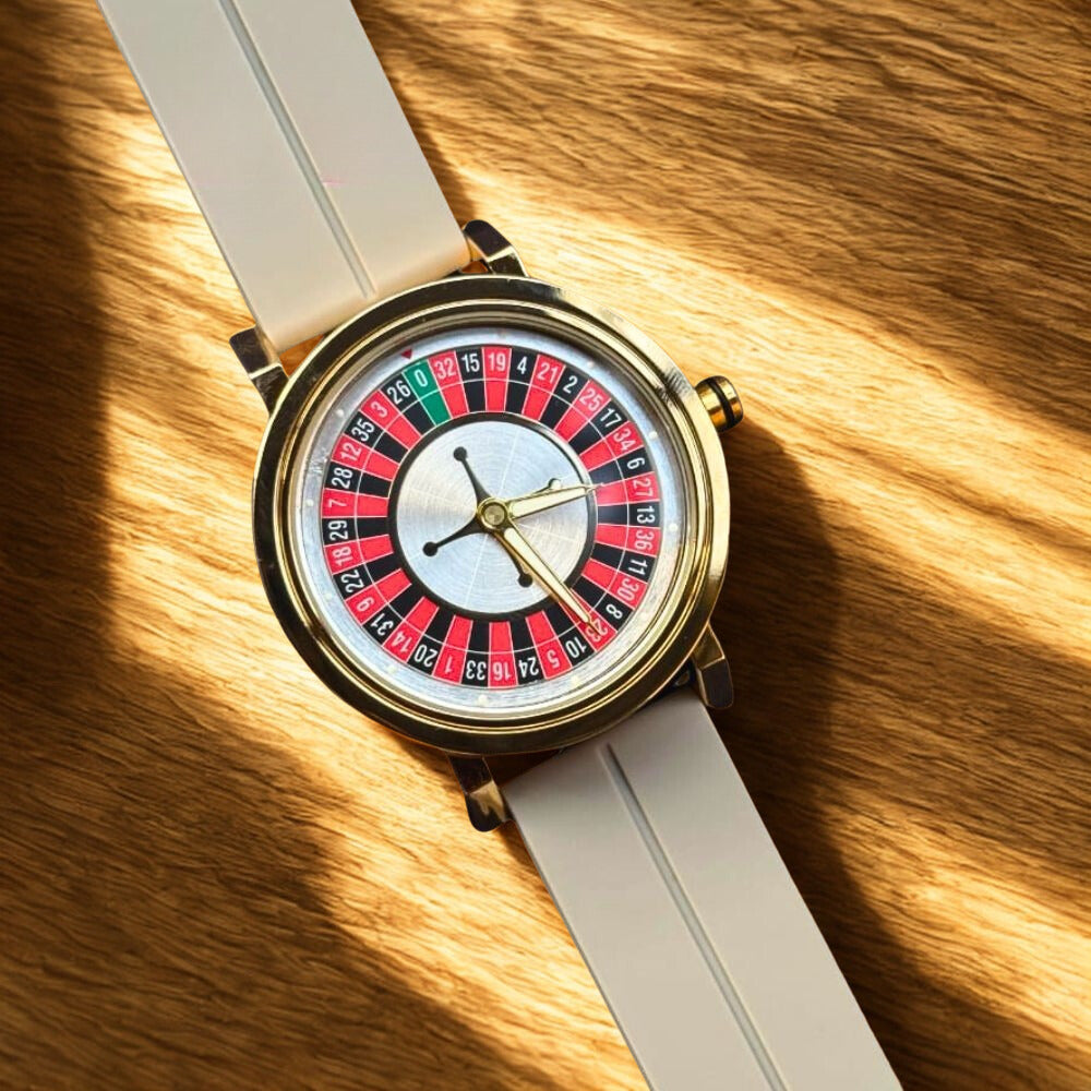 Rotatory Dial - Magnetic Lock & Silicon Strap Watch For Men's