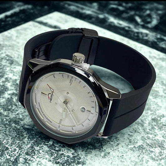 HERYI- Black Dial With Black Magnetic Strap