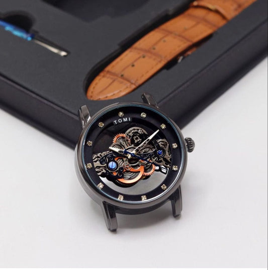 TOMI-Face Gear Dual Strap Luxury Watch