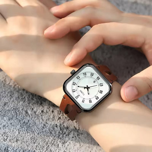 Tomi T-94 Luxury Watch Inner Round Outer Square Dail