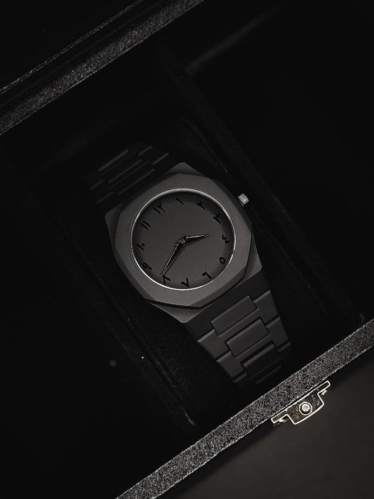 Black Arabic Unique Watch With Arabic Numbers