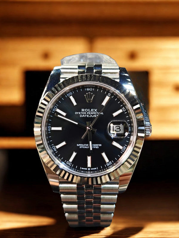 Rolex - DateJust - A Black Dial Golden  Luxury Collection Watch