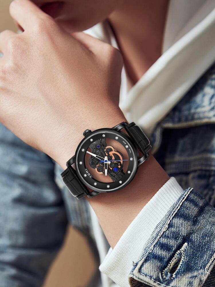 TOMI-Face Gear Dual Strap Luxury Watch