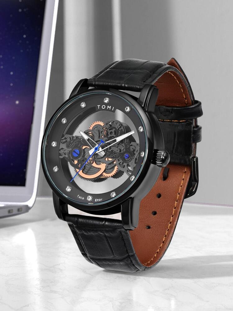 TOMI-Face Gear Dual Strap Luxury Watch
