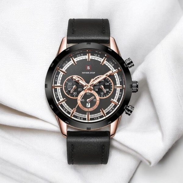 Never Stop Men's Luxury Classic Quartz Watch - N950