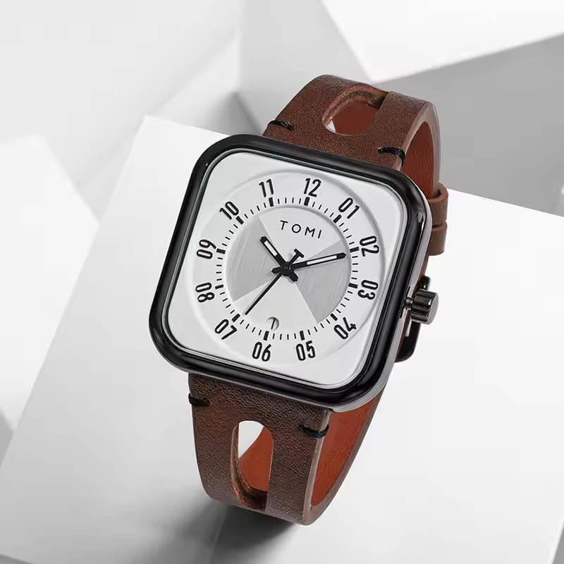 Tomi T-94 Luxury Watch Inner Round Outer Square Dail