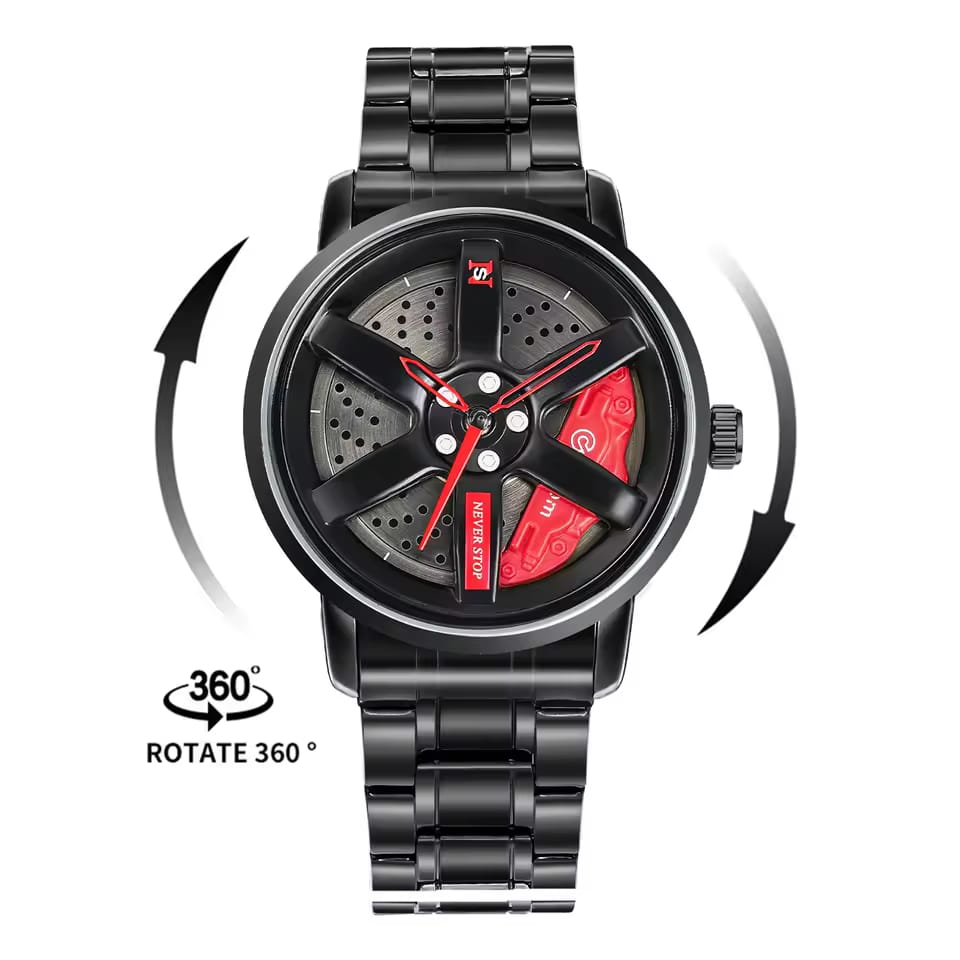 Skmei Red Vossen Ace Dial Wheel Watch