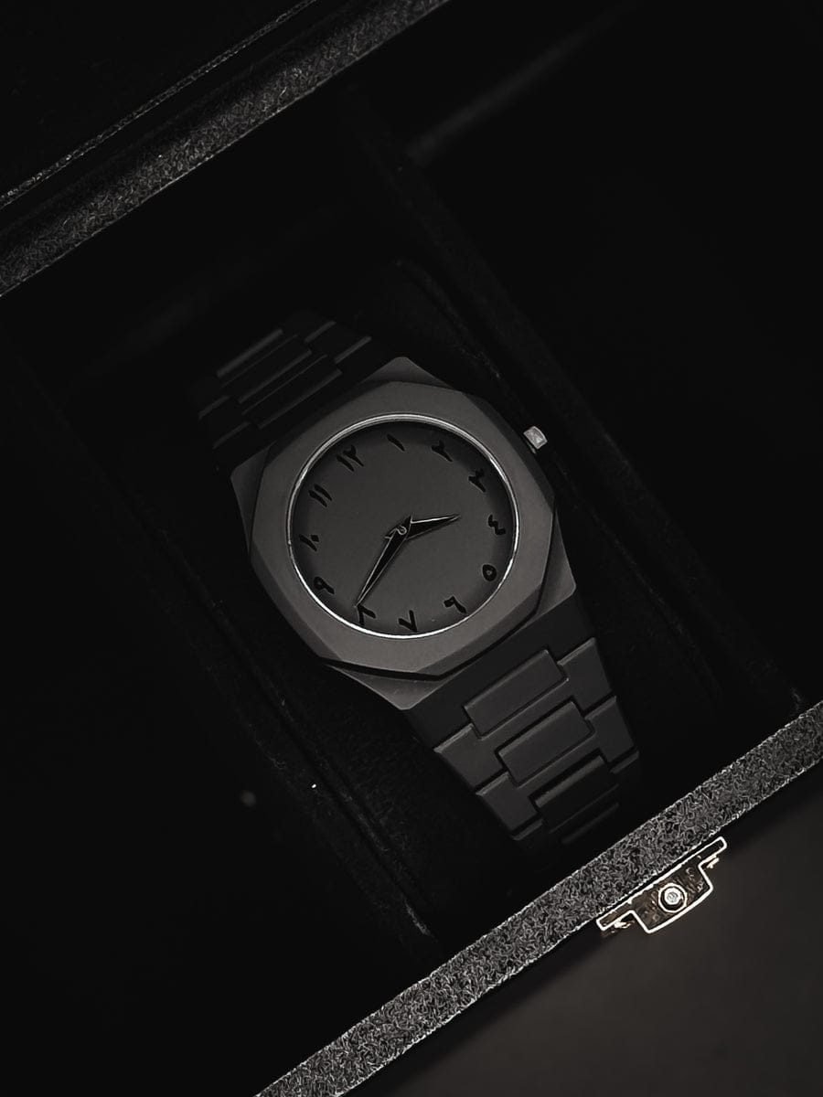 Black Arabic Unique Watch With Arabic Numbers