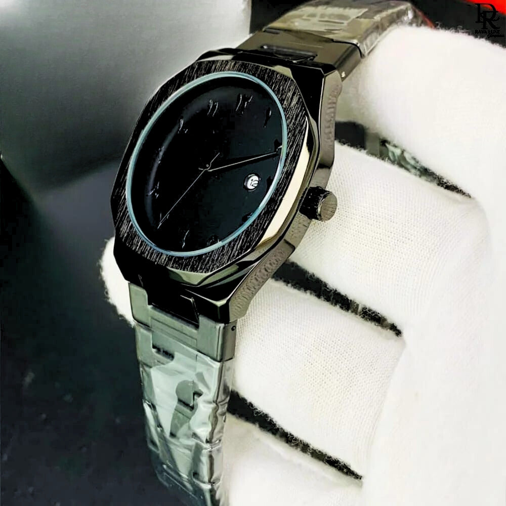 Arabic Edition Black Watch Aura With Date-High Quality Stainless Steel Heavy Weight Edition (130g)